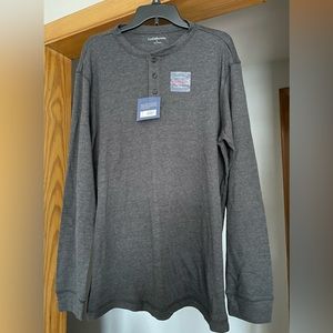 Men's long sleeve Henley shirt